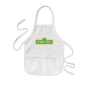 Sesame Street   Full Color Logo Kids Apron