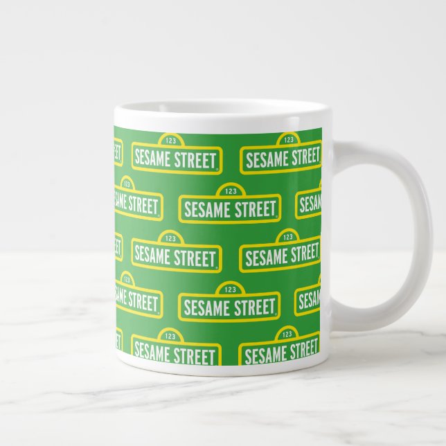 Sesame Street | Full Colour Logo Large Coffee Mug (Right)
