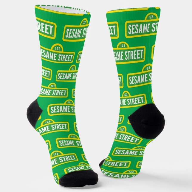 Sesame Street | Full Colour Logo Socks (Angled)
