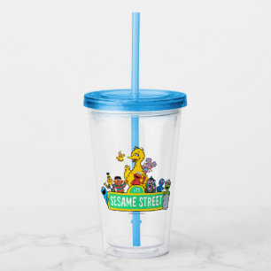 Sesame Street   Full Colour With Pals Acrylic Tumbler