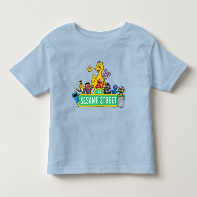 Sesame Street | Full Colour With Pals Toddler T-Shirt (Front)
