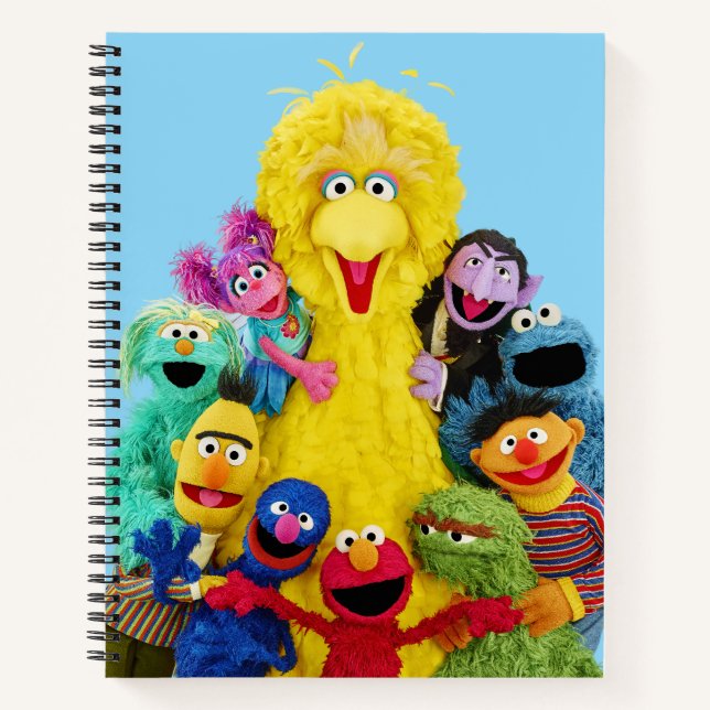 Sesame Street | Fun Colourful Pals Portrait Notebook (Front)