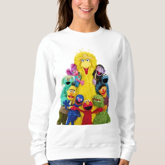 Sesame Street | Fun Colourful Pals Portrait Sweatshirt (Front)