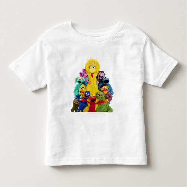 Sesame Street | Fun Colourful Pals Portrait Toddler T-Shirt (Front)