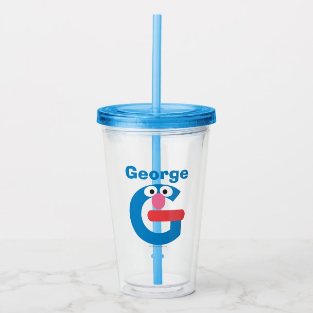 Sesame Street | G is for Grover Acrylic Tumbler (Front)