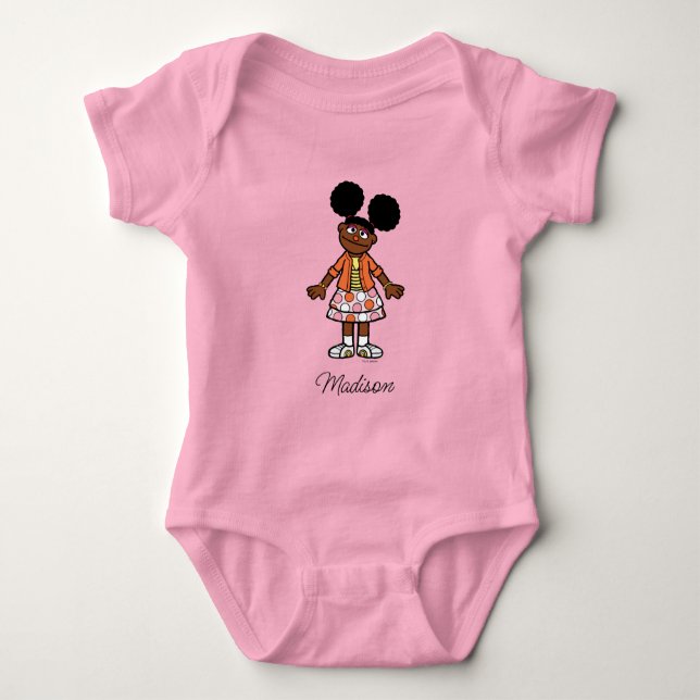 Sesame Street | Gabrielle Add Your Name Baby Bodysuit (Front)
