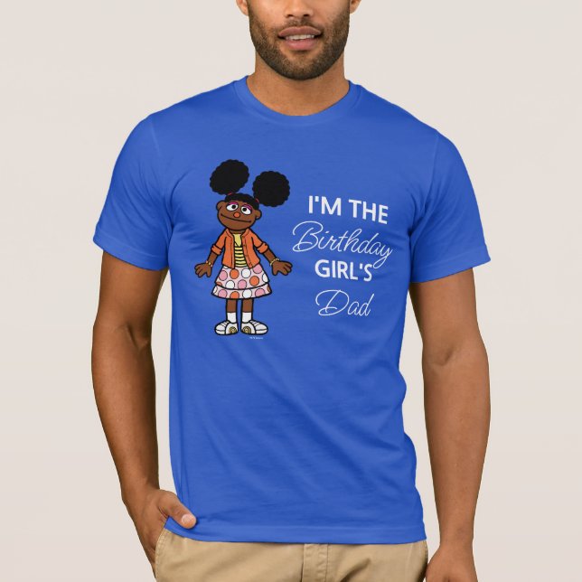 Sesame Street | Gabrielle Birthday Girl's Dad T-Shirt (Front)