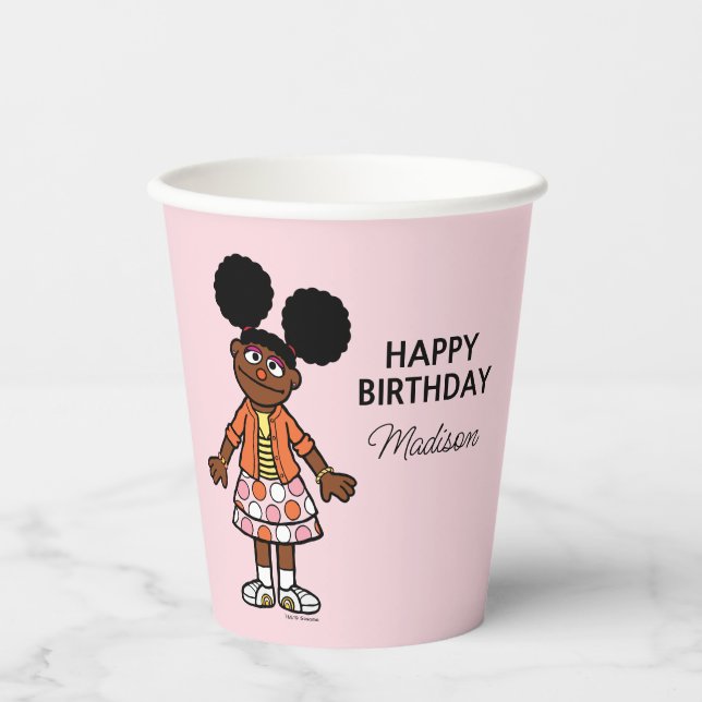 Sesame Street | Gabrielle Happy Birthday Paper Cups (Front)