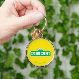 Sesame Street   Green Logo Key Ring