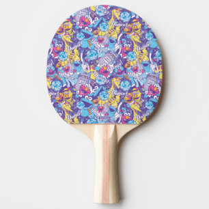 Sesame Street   Groovy Dance Pattern Ping Pong Paddle