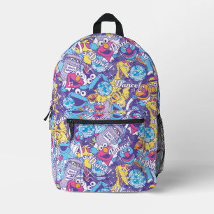 Sesame Street   Groovy Dance Pattern Printed Backpack