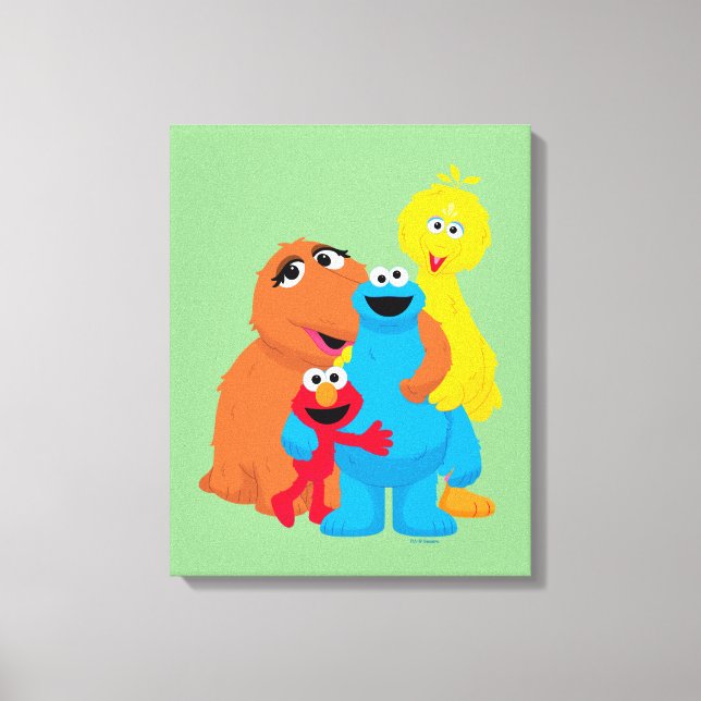 Sesame Street | Group Hug Canvas Print (Front)