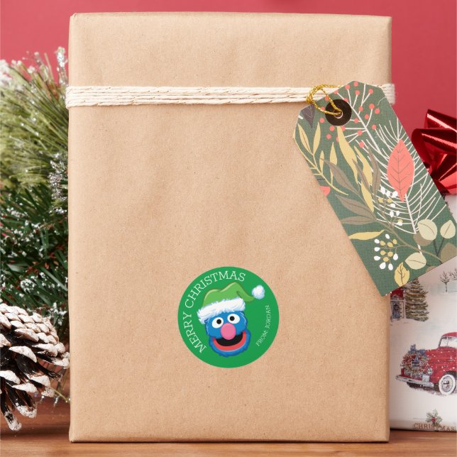 Sesame Street | Grover Merry Christmas Gift Tag (Holiday)