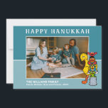 Sesame Street | Happy Hanukkah Holiday Card<br><div class="desc">Celebrate the season with this cute Sesame Street Hanukkah card. Personalise with photo and names!</div>