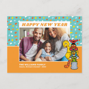 Sesame Street   Happy New Year Holiday Postcard