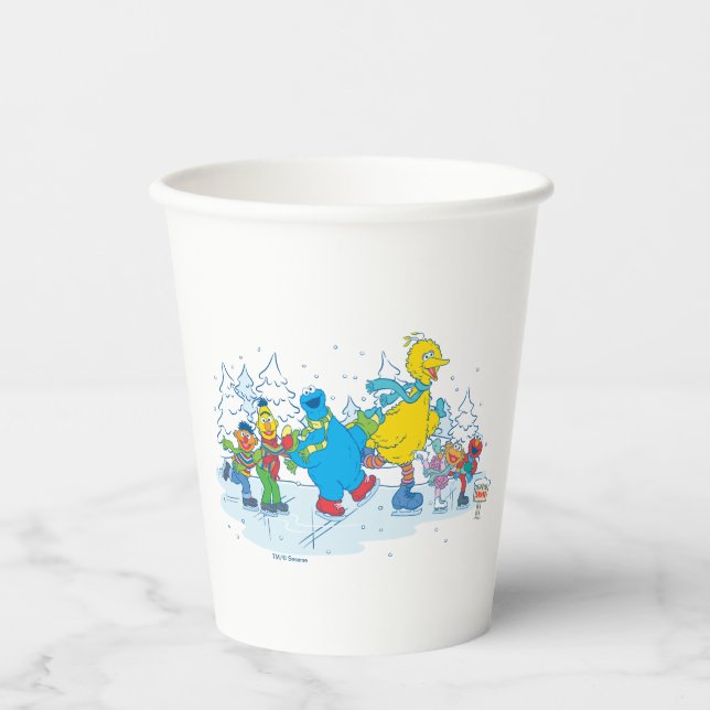 Sesame Street | Ice Skating Friends Paper Cups (Front)