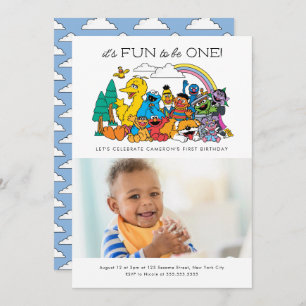 Sesame Street   It's Fun to Be One Invitation