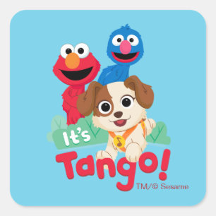 Sesame Street   It's Tango With Elmo & Grover Square Sticker