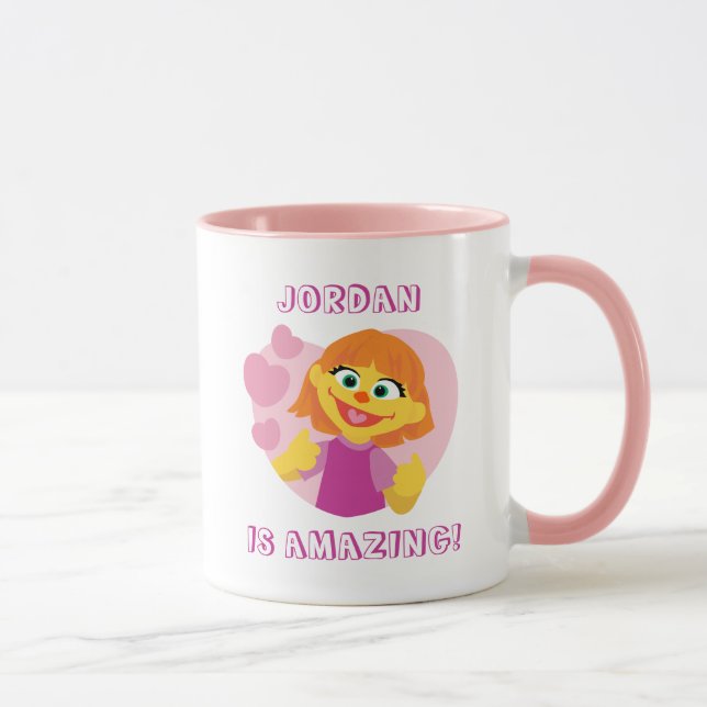 Sesame Street | Julia Pink Heart Mug (Right)