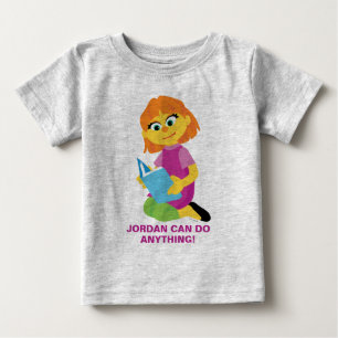 Sesame Street   Julia Reading a Book Baby T-Shirt