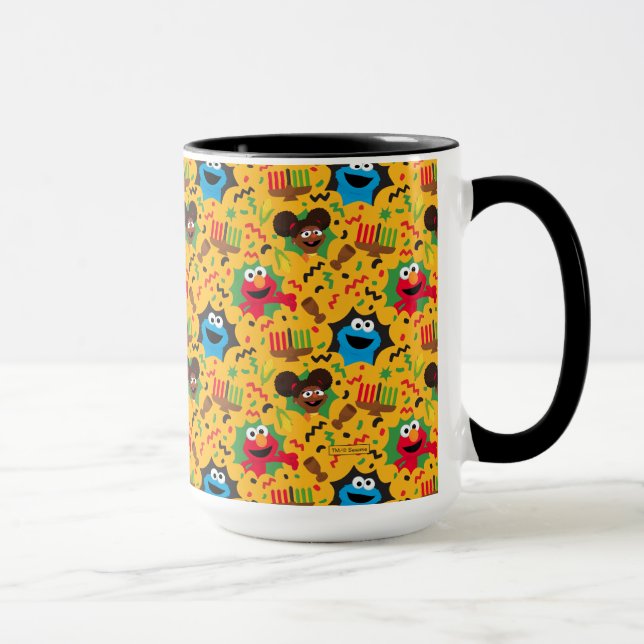 Sesame Street Kwanzaa Pattern Mug (Right)