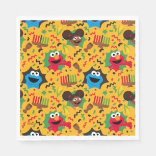 Sesame Street Kwanzaa Pattern Napkin