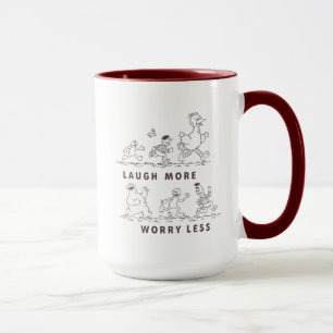 Sesame Street   Laugh More Worry Less Mug
