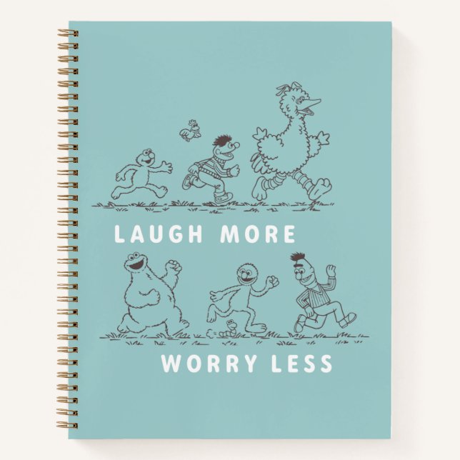 Sesame Street | Laugh More Worry Less Notebook (Front)