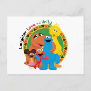 Sesame Street   Laughter, Love, & Unity Postcard