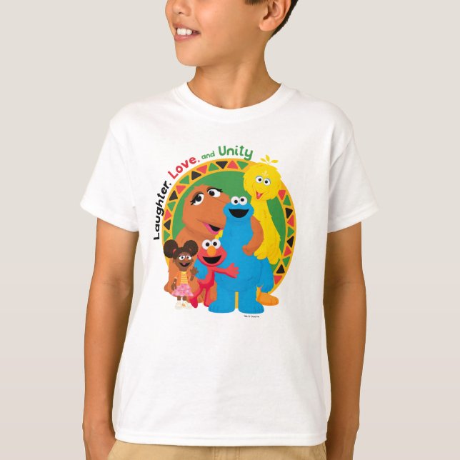 Sesame Street | Laughter, Love, & Unity T-Shirt (Front)