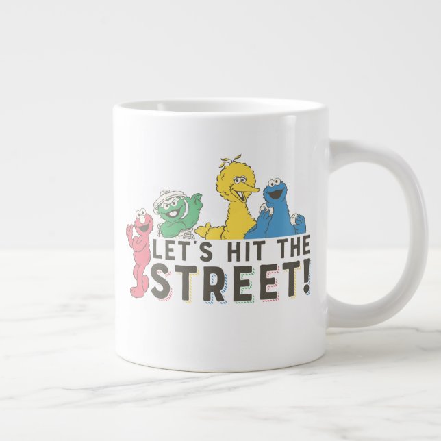 Sesame Street | Let's Hit the Street! Large Coffee Mug (Right)