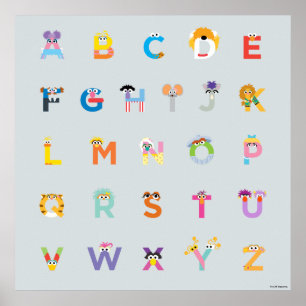 Sesame Street Letters of the Alphabet Poster