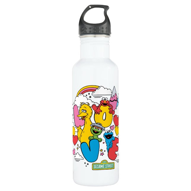 Sesame Street | Love 710 Ml Water Bottle (Front)