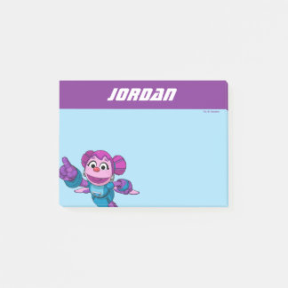 Sesame Street | Mecha Builders Abby | Add Name Post-it Notes
