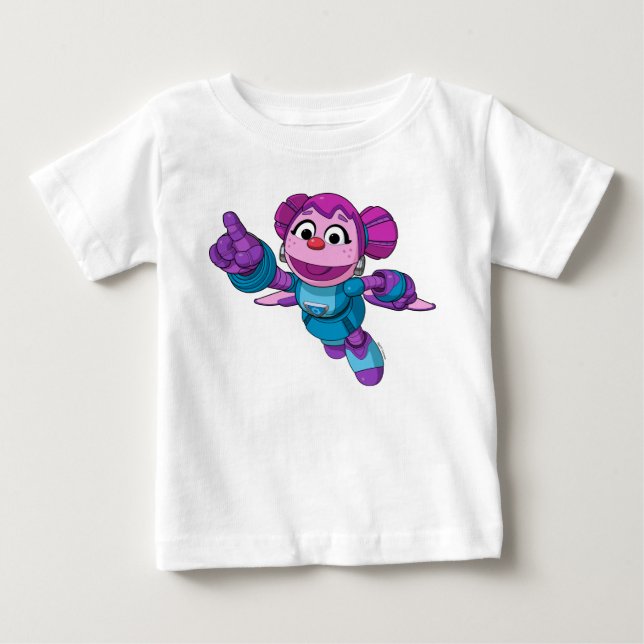 Sesame Street | Mecha Builders Abby Baby T-Shirt (Front)