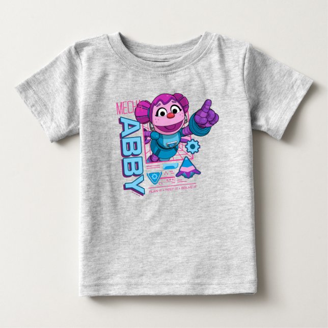 Sesame Street | Mecha Builders Abby Cadabby Baby T-Shirt (Front)