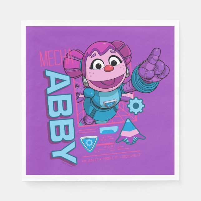 Sesame Street | Mecha Builders Abby Cadabby Napkin (Front)