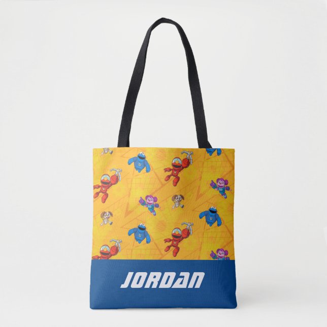 Sesame Street | Mecha Builders | Add Name Tote Bag (Front)