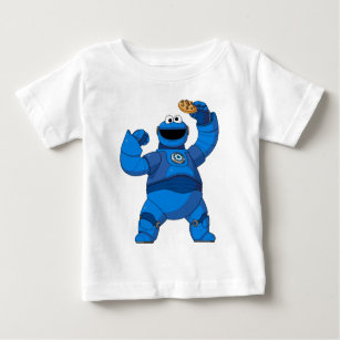 Sesame Street   Mecha Builders Cookie Monster Baby T-Shirt