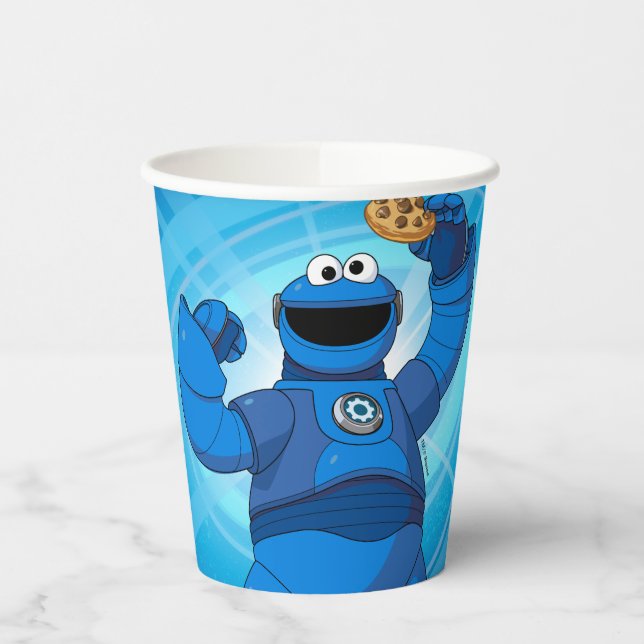 Sesame Street | Mecha Builders Cookie Monster Paper Cups (Left)