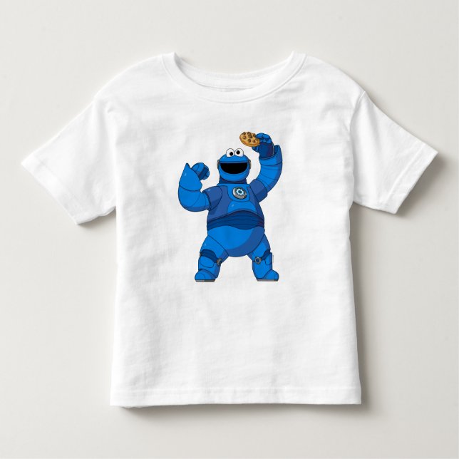 Sesame Street | Mecha Builders Cookie Monster Toddler T-Shirt (Front)