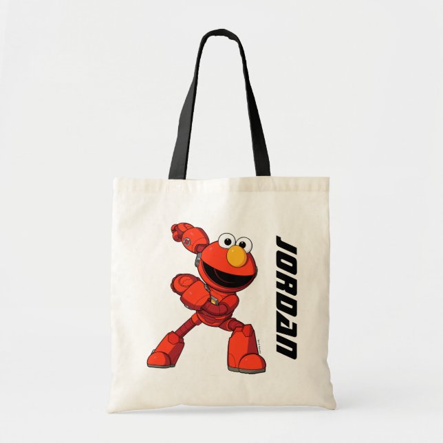 Sesame Street | Mecha Builders Elmo Add Your Name Tote Bag (Front)