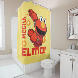 Sesame Street   Mecha Builders Elmo Design Shower Curtain