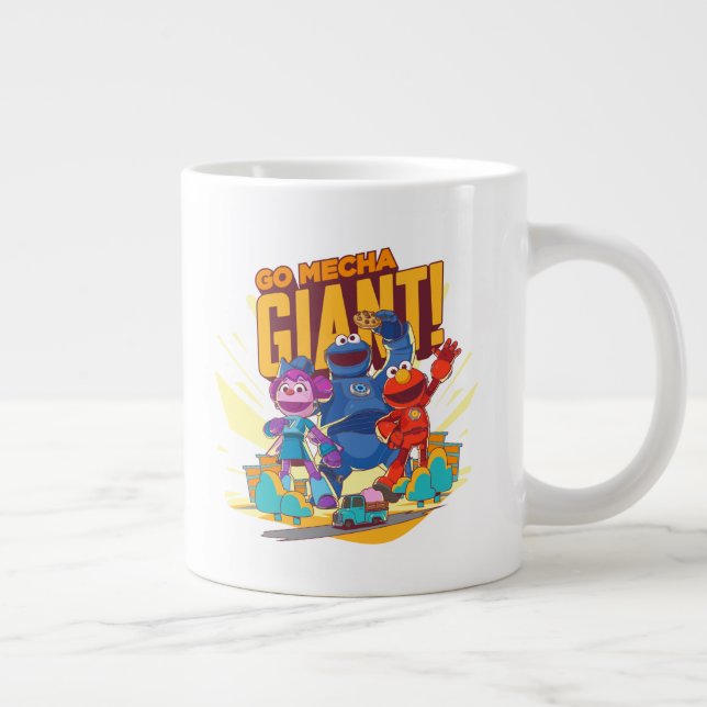 Sesame Street | Mecha Builders Go Mecha Giant! Large Coffee Mug (Right)