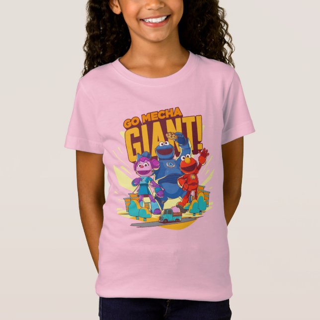 Sesame Street | Mecha Builders Go Mecha Giant! T-Shirt (Front)