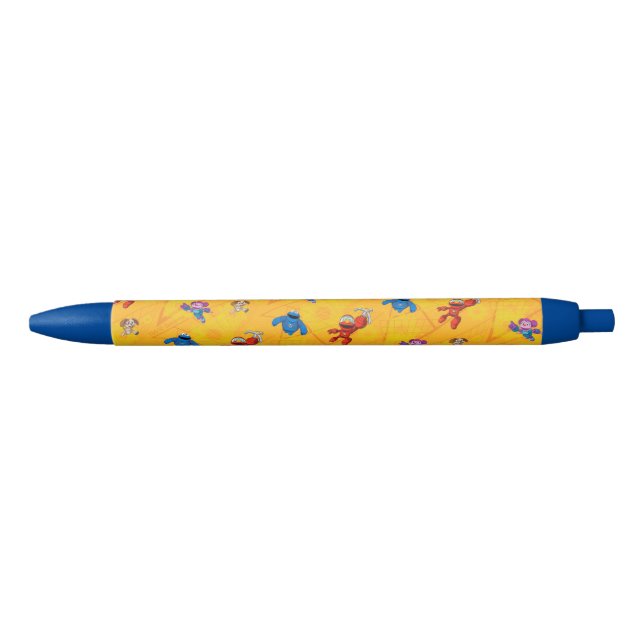 Sesame Street | Mecha Builders Pattern Blue Ink Pen (Front)