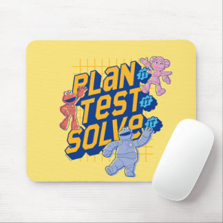 Sesame Street | Mecha Builders Plan Test Solve Mouse Pad