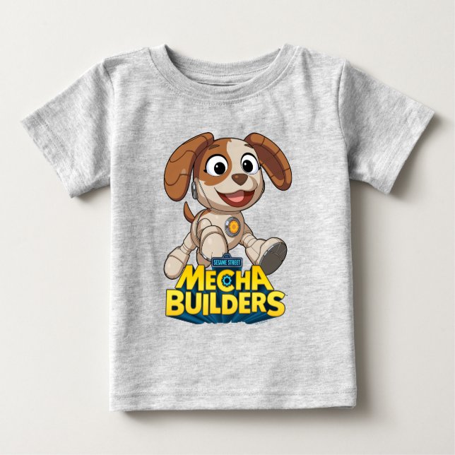 Sesame Street | Mecha Builders Tango In Action Baby T-Shirt (Front)