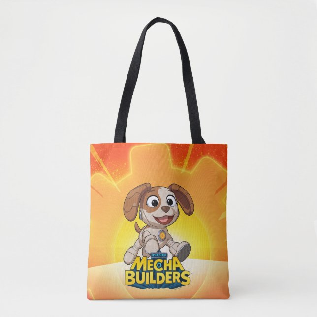 Sesame Street | Mecha Builders Tango In Action Tote Bag (Front)