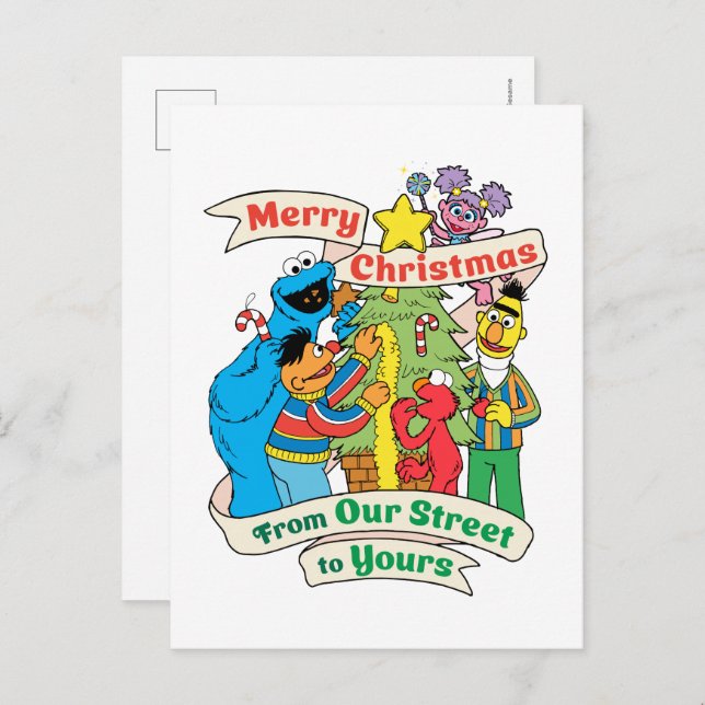  Sesame Street Merry Christmas Holiday (Front/Back)